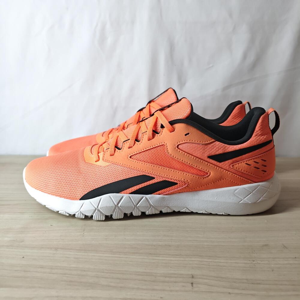 Reebok Running Shoes Sneakers Mens Size 12 Orange Black Lux Comfort Athletic